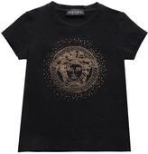 Thumbnail for your product : Versace Embellished Medusa Cotton Jersey T-shirt