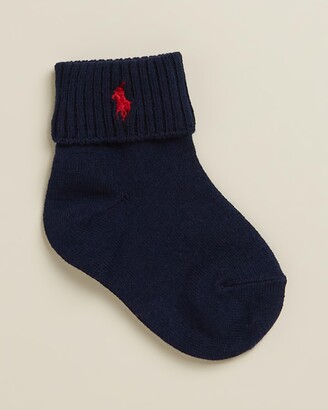 Polo Ralph Lauren Boy's Navy Crew Socks - Basic Single Cotton Crew Socks - Babies - Size 0-6 months at The Iconic
