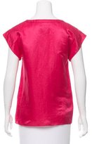 Thumbnail for your product : Marc Jacobs Satin Short Slevee Top