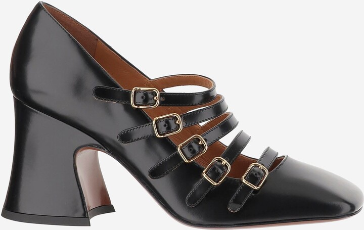 Chloé Janis Shiny Leather Pumps