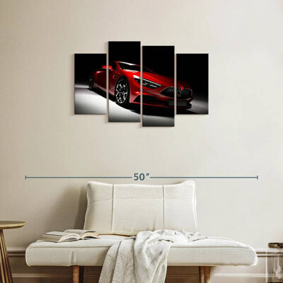 Ebern Designs Mehar Modern Red Car