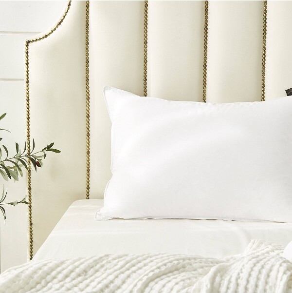 Farm to Home FarmtoHomeJumboMedium/Firm100%OrganicCottonMediumFirmWhiteDownBedPillowWhite:RectangleShape233ThreadCount