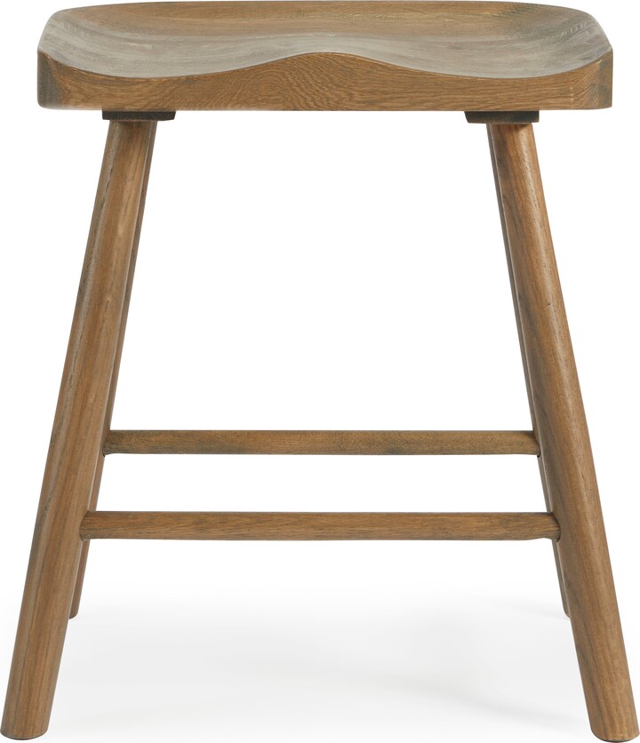 Dunelm Loxwood Table Height Bar Stool, Solid Oak Grey ShopStyle
