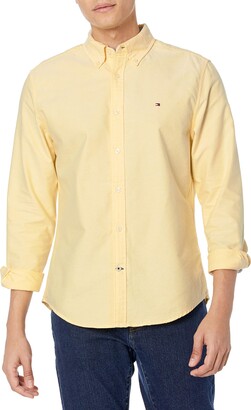 Tommy Hilfiger Yellow Men's Shirts | Shop the world's largest collection of  fashion | ShopStyle