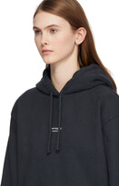 Thumbnail for your product : Acne Studios Black Reverse Logo Hoodie