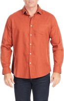 Thumbnail for your product : Johnny Bigg Anders Relaxed Fit Button-Up Linen & Cotton Shirt