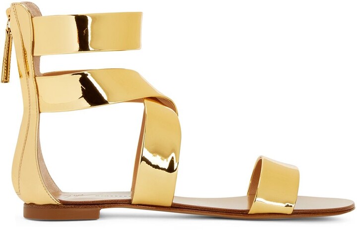Giuseppe Zanotti Gold Women's Sandals | ShopStyle