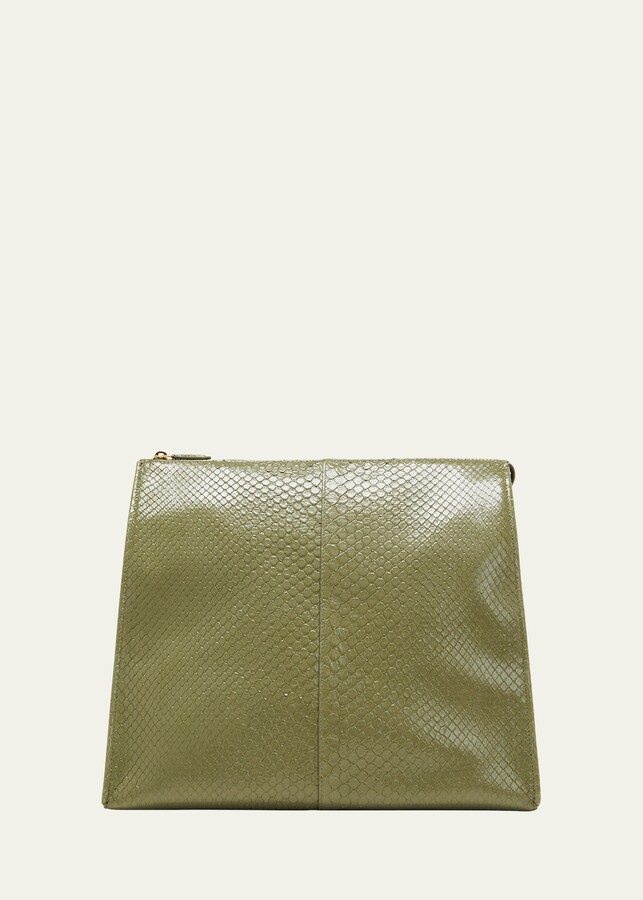 Leather tote The Row Green in Leather - 32410766
