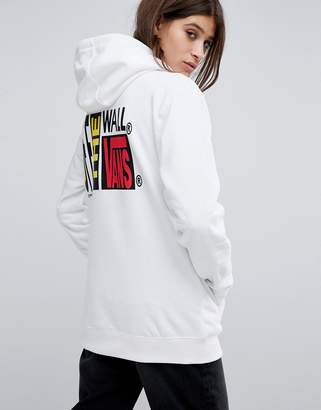 Vans Oversized Hoodie In White With Logo