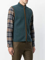 Thumbnail for your product : N.Peal suede trim cashmere gilet