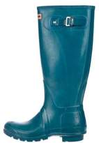Thumbnail for your product : Hunter Rubber Knee-High Boots Blue Rubber Knee-High Boots
