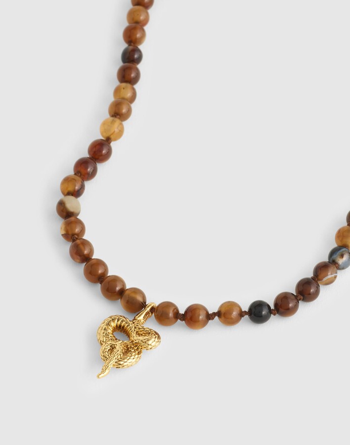 Madewell Semiprecious Beaded Charm Necklace