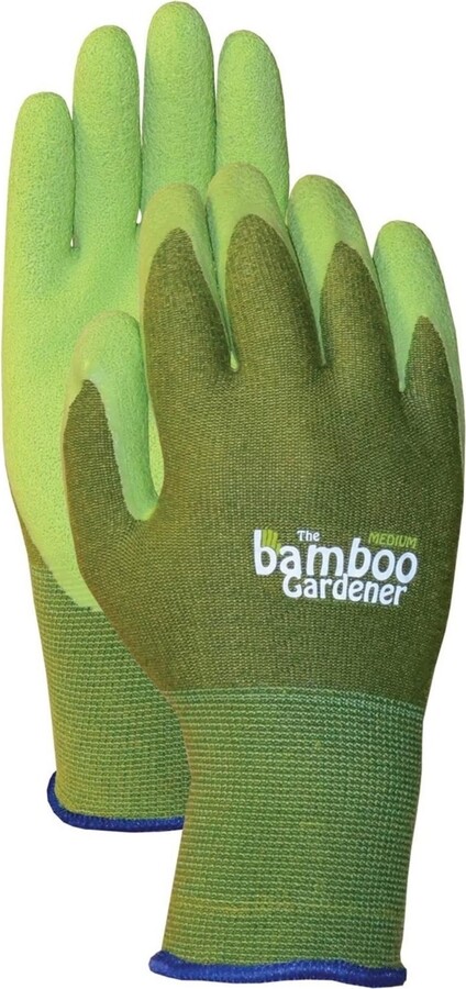 Bellingham Glove Bellingham Rayon Gardener Gloves with Natural Rubber Palm, Small, Green