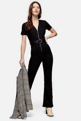 black stretch jumpsuit