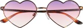 Thumbnail for your product : Quay Heartbreaker 55mm Tinted Heart Sunglasses