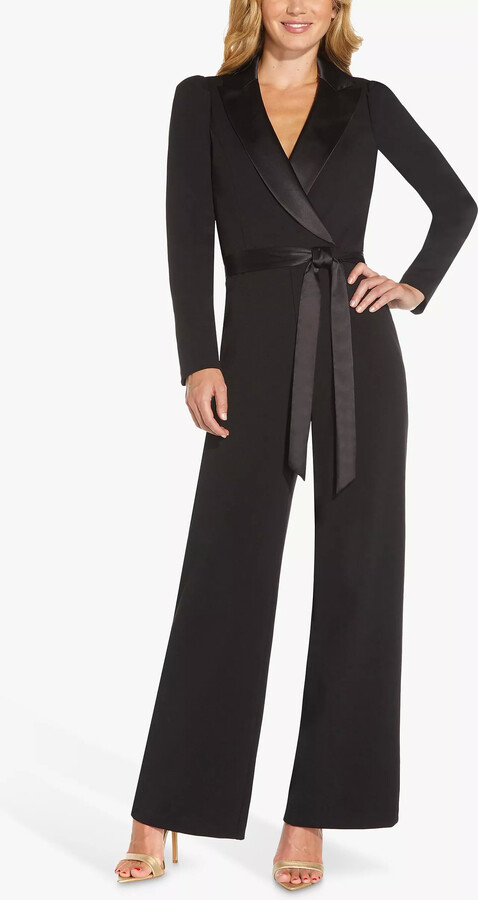 Adrianna Papell Adrianna By Crepe Tuxedo Playsuit ShopStyle