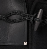 Thumbnail for your product : Givenchy Leather-Panelled Wool-Blend Duffle Coat