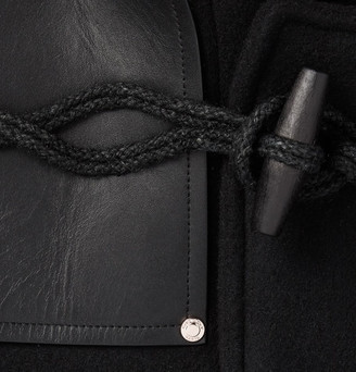 Givenchy Leather-Panelled Wool-Blend Duffle Coat