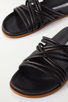 Thumbnail for your product : Emme Parsons Evvie Leather Slides - Black