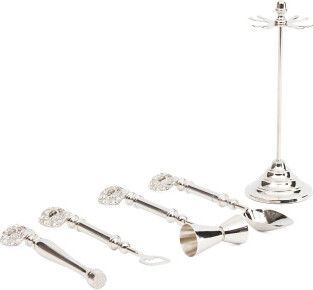 TJMAXX 4Pc Bling Skeleton Bar Tool Set With Stand