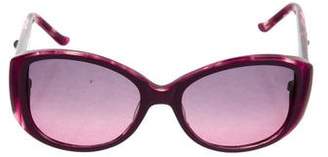 Judith Leiber Embellished Square Sunglasses