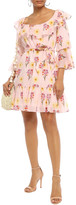 Thumbnail for your product : Borgo de Nor Lou Lou Ruffled Floral-print Cotton Mini Dress
