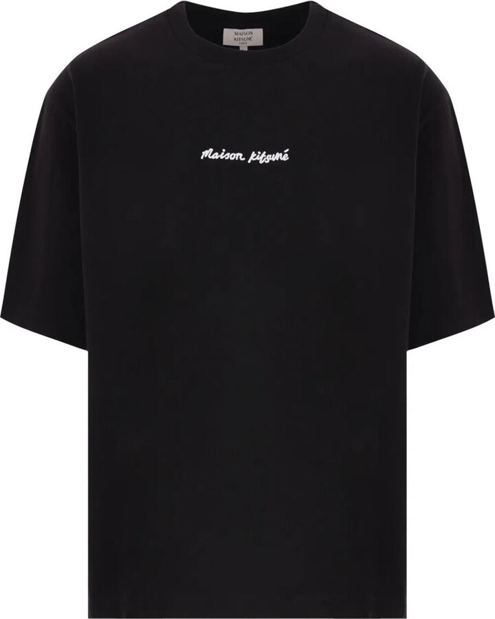 MAISON KITSUNÉ Logo Handwriting Oversized T-Shirt