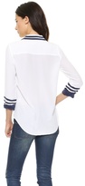 Thumbnail for your product : Equipment Brett Contrast Blouse