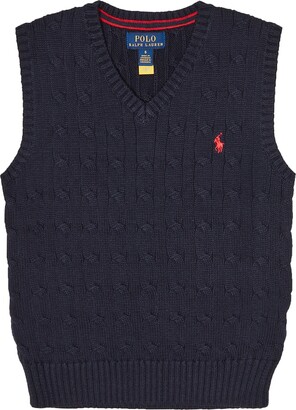 Agoky Kids Boys Knitted Sweater Vest V Neck School Uniform Pullover Knitwear Spring Autumn Outfit 