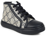 Thumbnail for your product : Gucci High-top leather-detail logo trainers 2-4 years