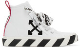 Thumbnail for your product : Off-White White & Black Vulcanized Mid-Top Sneakers