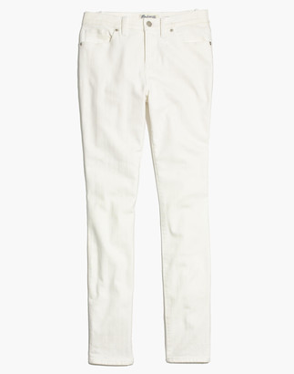 Madewell 9" High-Rise Skinny Jeans in Pure White