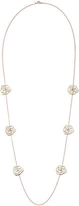Piaget 18K Red Gold Rose Sautoir Necklace with Diamonds