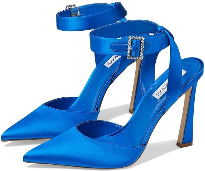 Steve Madden Sarantos Pump (Blue Satin) Women's Shoes - ShopStyle