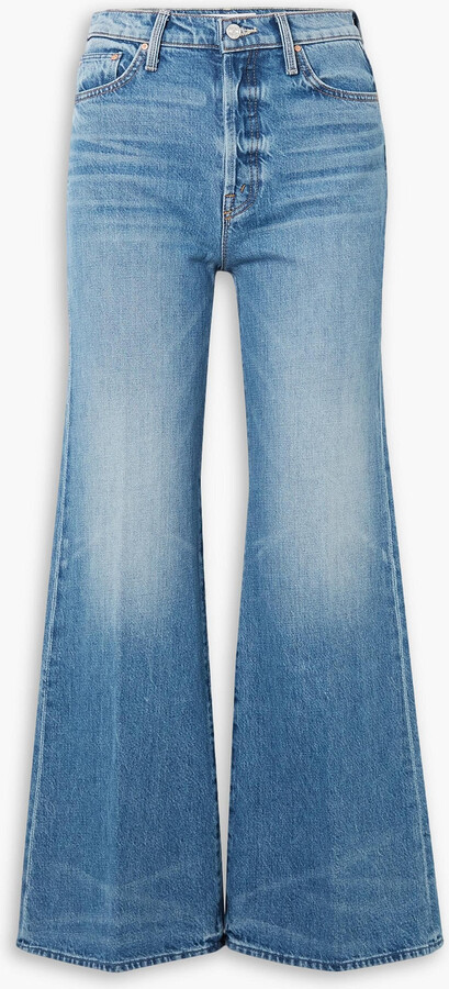 Mother The Tomcat Roller mid-rise wide-leg jeans ShopStyle