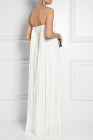 Thumbnail for your product : Sophia Kokosalaki Charis Pleated Jersey-crepe Gown - White