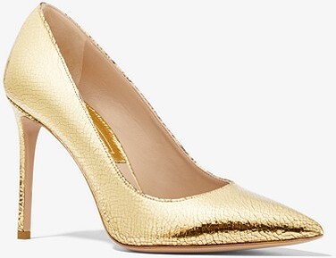 mk gold heels