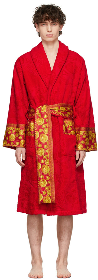 Versace Red Medusa Amplified Robe - ShopStyle