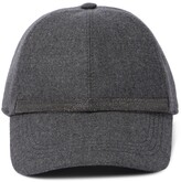 Thumbnail for your product : Brunello Cucinelli Embellished wool-blend baseball cap