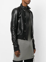 Thumbnail for your product : Rick Owens cropped leather bomber jacket