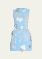 Thumbnail for your product : Oscar de la Renta Embroidered Mini Dress