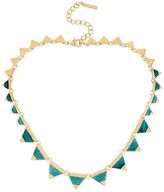 Thumbnail for your product : Steve Madden Gold-Tone Turquoise Triangle Collar Necklace