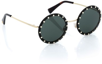 Valentino Embellished round sunglasses