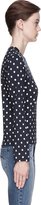 Thumbnail for your product : Comme des Garcons Play Navy Polka Dot T-Shirt