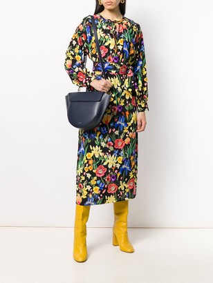 Chinti and Parker Print Belted Dress