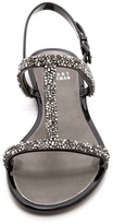 Thumbnail for your product : Stuart Weitzman Teezer Glitter T Strap Jelly Sandals