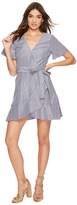 Thumbnail for your product : J.o.a. Flare Sleeve Wrap Dress with Waist Tie Women's Dress