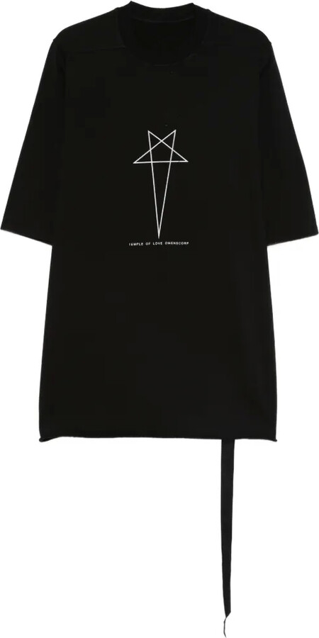 Rick Owens star-print crew-neck T-shirt