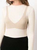 Thumbnail for your product : A.W.A.K.E. Mode Colour-Block Knitted Midi Dress