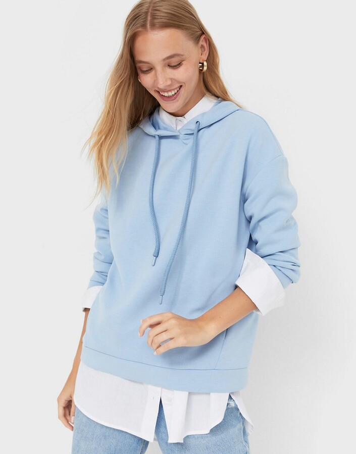 pale blue sweatshirt womens